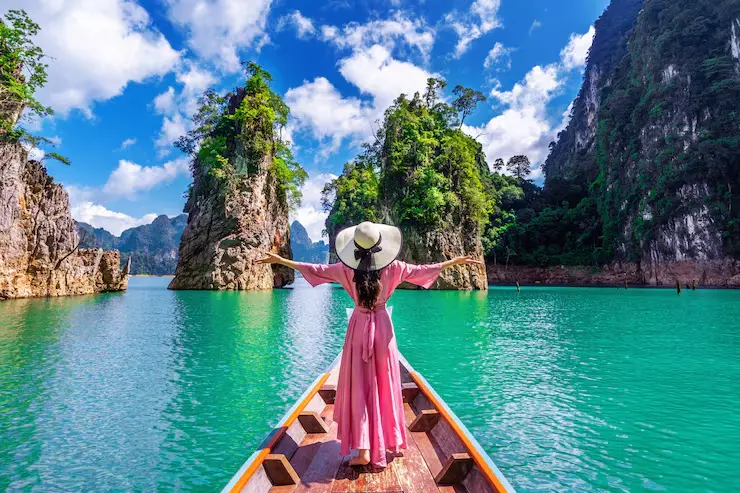 Travel selfie